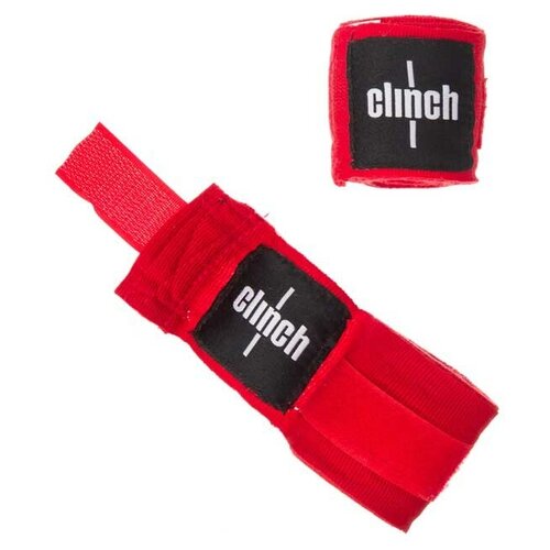 Кистевые бинты Clinch Boxing Crepe Bandage Punch 255 см красный