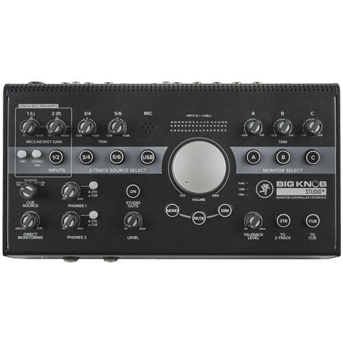 Mackie Big Knob Studio USB аудио интерфейс 2x4 и контроллер для мониторов 4x3, 192 кГц24 бита