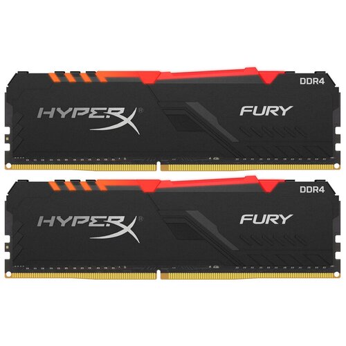Оперативная память HyperX Fury RGB 32GB 16GBx2 DDR4 3200MHz DIMM 288pin CL16 HX432C16FB3AK232