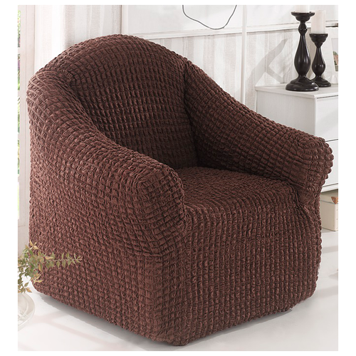 Чехол KARNA для кресла коричневый