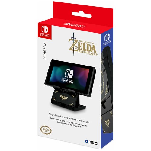 HORI Подставка PlayStand Zelda Edition для консоли Nintendo Switch NSW085U черныйзолотистый