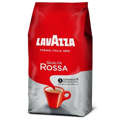 Кофе зерновой Lavazza Rossa 1000г.
