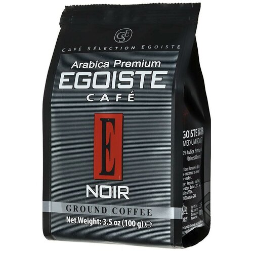 Упаковка 12 штук Кофе молотый Egoiste Noir 100г Германия