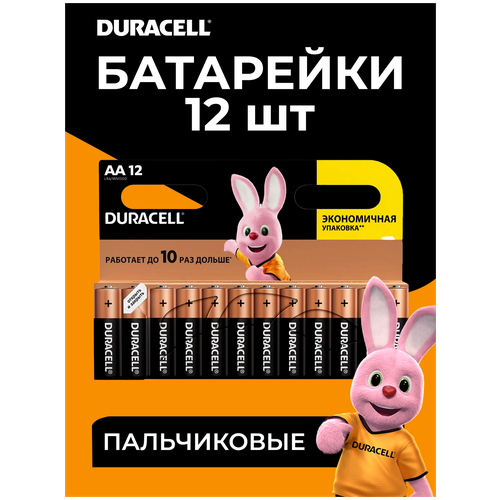 Батарейки DURACELL AA 12 пальчиковые