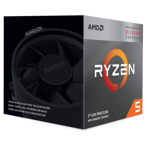 Процессор AMD Ryzen 5 3400G AM4, 4 x 3700 МГц, OEM