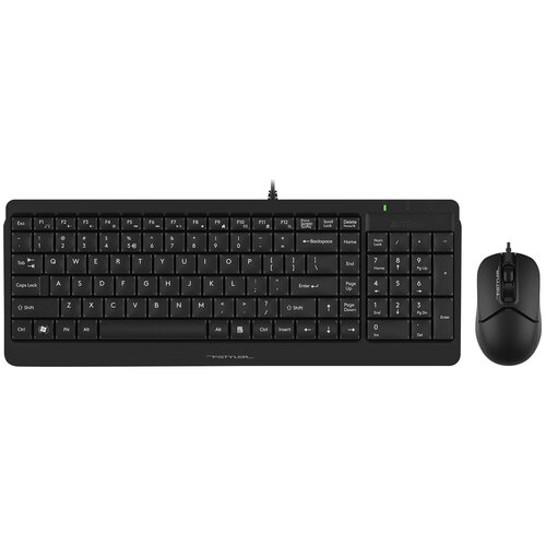 Клавиатура  мышь A4Tech Fstyler F1512 клавиатура черная мышь черная USB