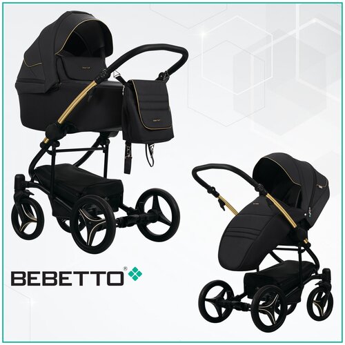 Детская коляска 2 в 1 Bebetto Torino Si экокожаткань) SI02MIE