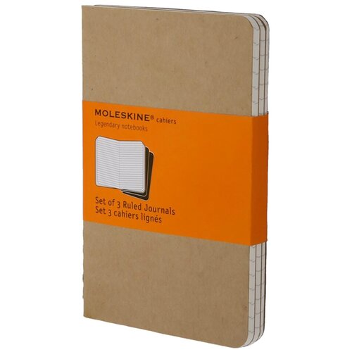 Блокнот Moleskine Cahier Journal Pocket 90x140, 32 листа 385306QP411, 3 шт.