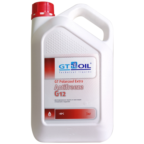 Антифриз GT OIL GT Polarcool Extra Antifreeze G12 3 кг