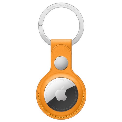 Чехол Apple для AirTag с кольцом для ключей золотой апельсин
