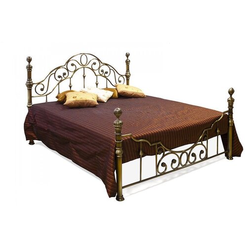 Кровать TetChair VICTORIA двуспальная размер ДхШ 215х170 см цвет античная медь