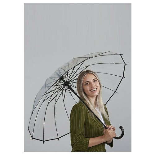 Зонт автоматический Angel,мужской, зонт трость,женский, зонтик, защитой от ветра, светоотражающей, черныйпрозрачный