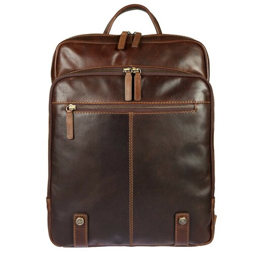 Деловой кожаный рюкзак Gianni Conti 1222335 dark brown