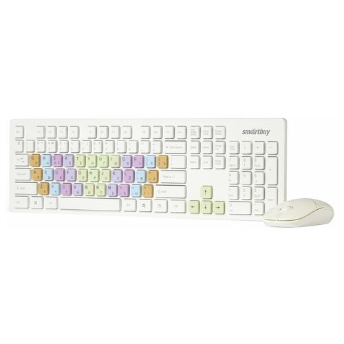 Клавиатура и мышь SmartBuy SBC218346AGW White USB