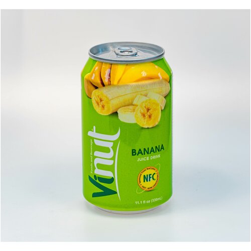 Импортный экзотический напиток с соком Vinut Банан  вкусный подарок на 8 марта