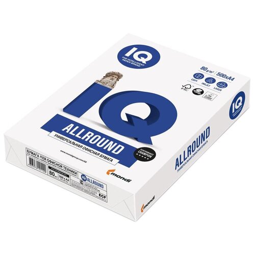 Бумага IQ Allround A4 80 гм 500 лист белый
