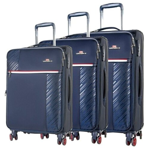 Mironpan Base Doost  Комплект из 3х тканевых чемоданов на колесах MironPan черного цвета