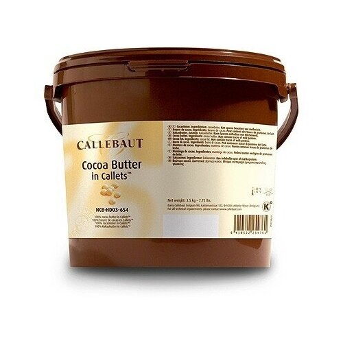 Масло какао Callebaut в каллетах, 3 кг