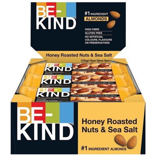 Ореховый батончик BeKind Honey Roasted Nuts  Sea Salt 12 x 30 г