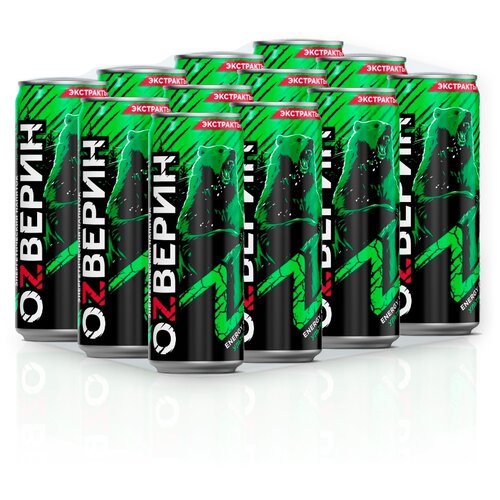 Энергетический напиток ОZВЕРИН ультра зеленый 045 л 12 шт