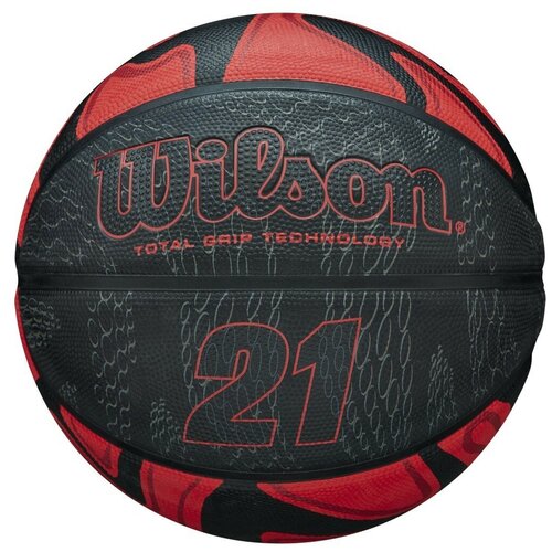 Баскетбольный мяч Wilson 21 Series р 7 красныйчерный
