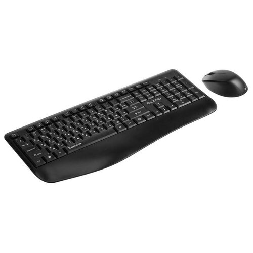 Комплект клавиатура и мышь Qumo Space K57M75 беспроводной мембранный 1200 dpi черный 5385972