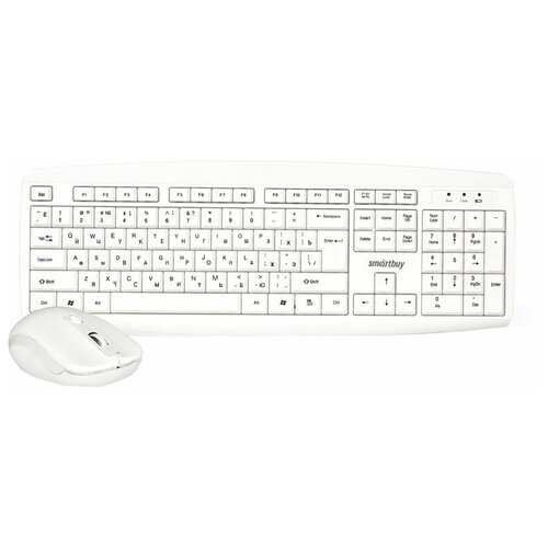 Клавиатура и мышь SmartBuy SBC212332AGW White USB