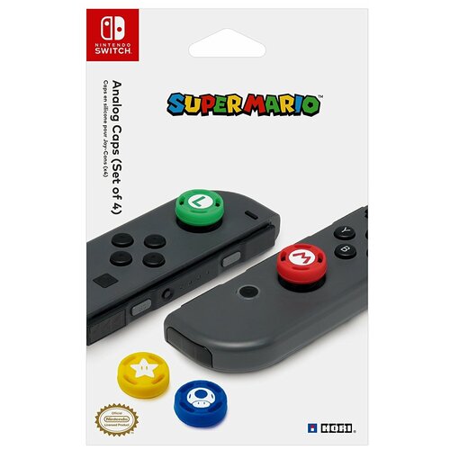 HORI Сменные накладки Super Mario для консоли Nintendo Switch NSW036U красныйзеленыйсинийжелтый