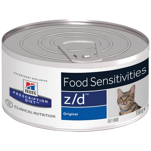 Влажный корм для кошек Hills Prescription Diet zd Food Sensitivities при пищевой аллергии 156 г паштет