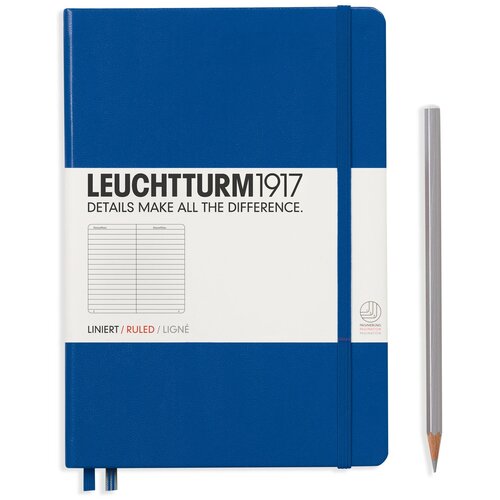 Блокнот Leuchtturm Medium, 251 страница, в линейку, королевский синий