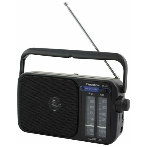 Радиоприемник Panasonic RF2400DEGK FM, AM, питание 4 элемента АА, чрный