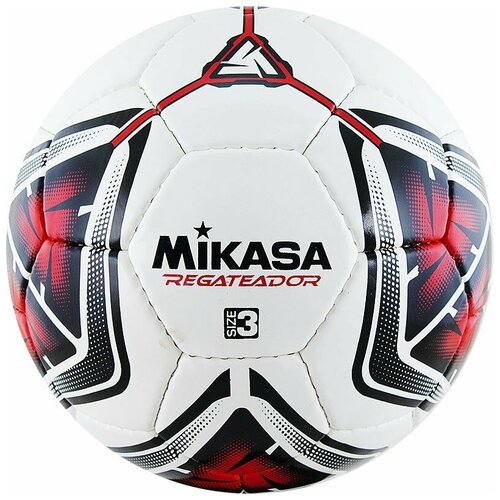 Мяч футбольный MIKASA REGATEADOR3R р.3, белочернкрасный