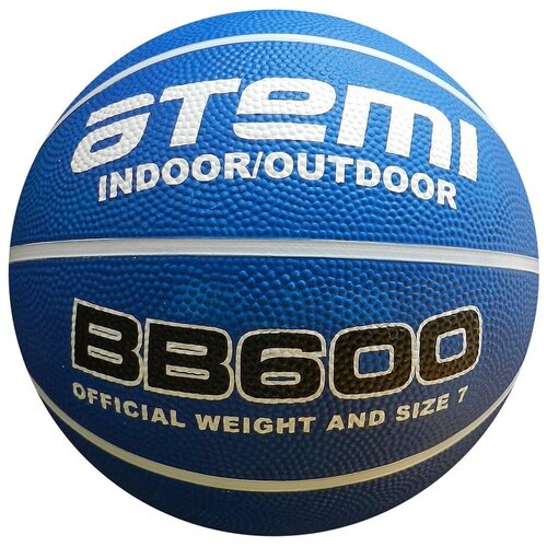 Баскетбольный мяч ATEMI BB600 р 7 белыйсиний