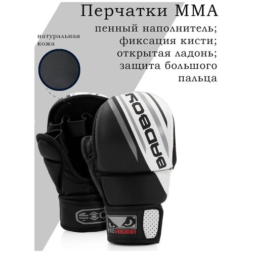 Перчатки для MMA Bad Boy Pro Series Advanced Safety GlovesBlackWhite LXL