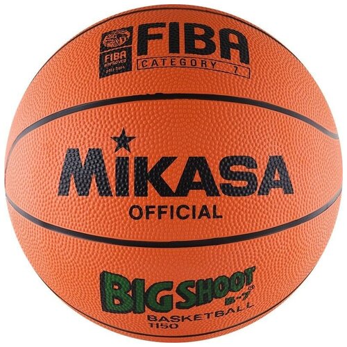 Баскетбольный мяч Mikasa 1150 р 7 оранжевыйчерный