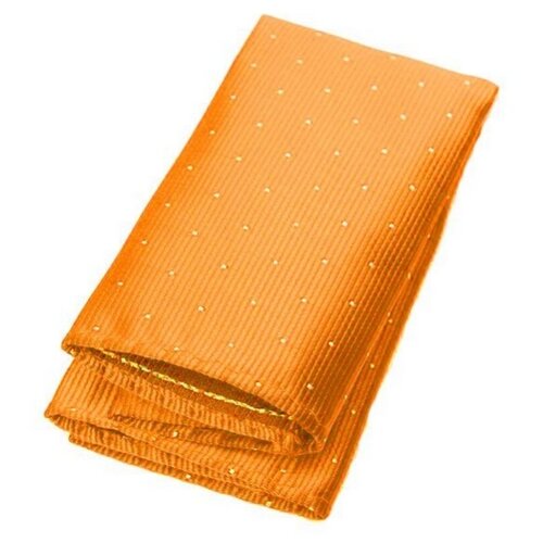 Нагрудный платок паше мужской в мелкий горошек оранжевый