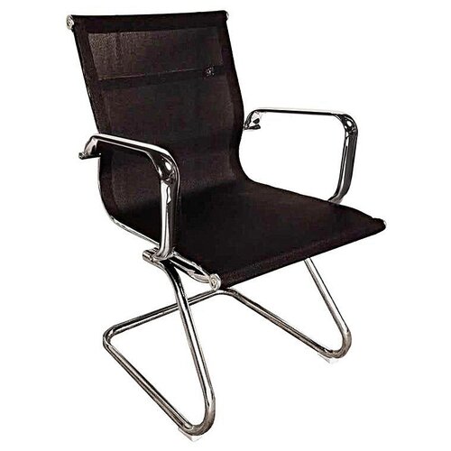 Конференцкресло Easy Chair сетка черная хром