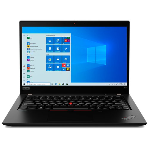 Ноутбук Lenovo ThinkPad X13 Gen 1 133 FHD IPSAMD Ryzen 5 PRO 4650U8GB256GB SSDRadeon GraphicsWindows 10 ProNoODDчерный 20UF0039RT