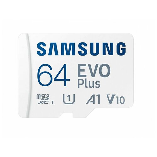 Карта памяти Samsung EVO Plus microSDXC Memory Card 64Gb Class10