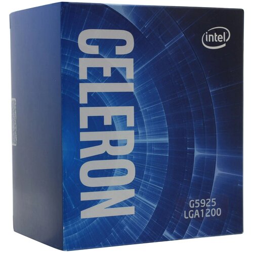 Процессор Intel CeleronG5925 Comet LakeS, 2C2T, 3600MHz TDP58W LGA1200 BOX BX80701G5925)