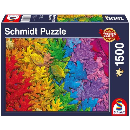 Пазл Schmidt 1500 деталей: Разноцветные листья