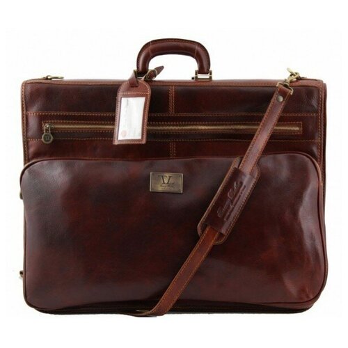Портплед кожаный Tuscany Leather, Papeete TL3056 brown