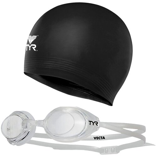 Набор для плавания TYR Vecta Racing 2 в 1: Шапочка  очки