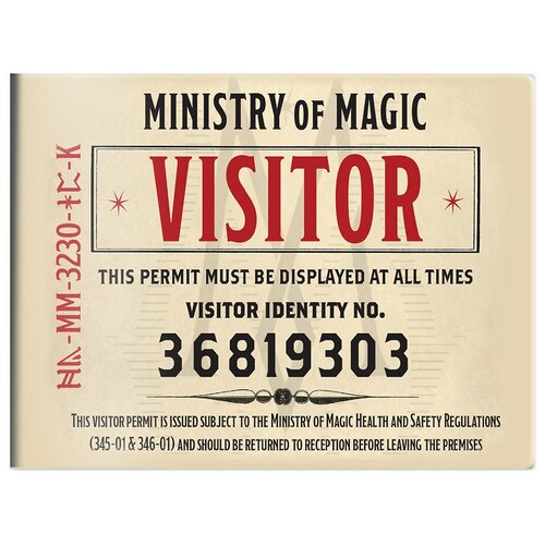 Кардхолдер Fantastic Beasts And Where To Find Them: Билет в министерство Магии в форме книжки, 215х65 мм)