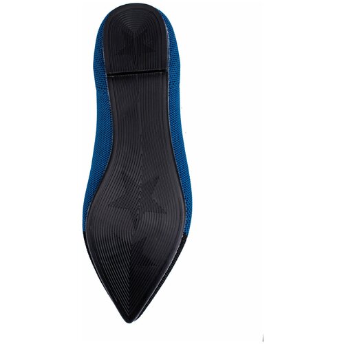 Балетки женские сетка DASTI Air Point синий с черным носком 41 размер