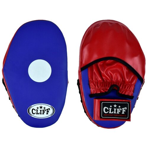 Лапы боксерские CLIFF ULI6006, PVCFLEX, синекрасные