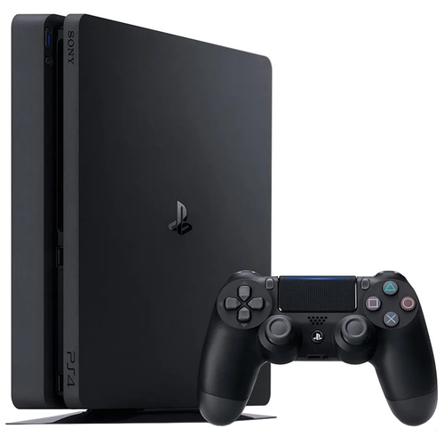 Игровая приставка Sony PlayStation 4 Slim 1000 ГБ HDD Gran Turismo Sport  Horizon Zero Dawn  Marvel Человек Паук  PS Plus 3 месяца черный