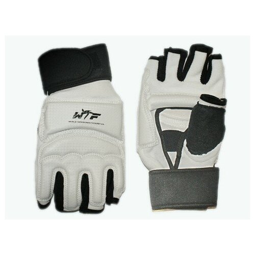 Перчатки спортивные перчатки для тхеквондо перчатки для единоборств. Размер L. Цвет: белочерный.