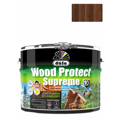 Пропитка высокопрочная, орех Wood Protect Supreme Dufa МП00008392