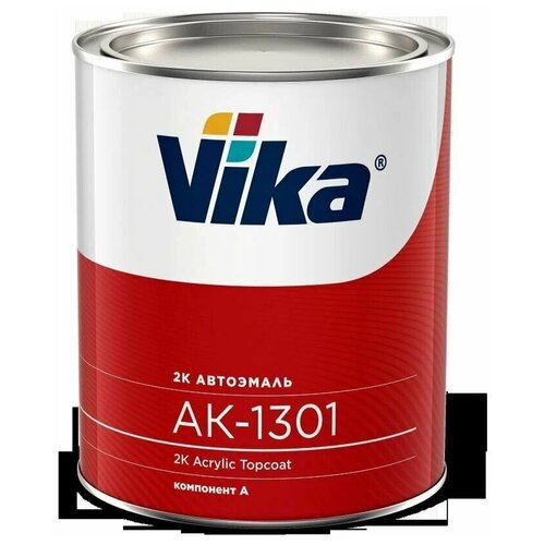 VIKA акриловая автоэмаль АК1301 RAL 9005 черный 0,8 кг. без отвердителя)